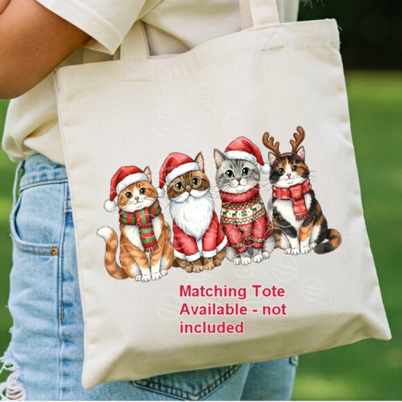 Meowy Christmas T Shirt - Chose 1 thru 4 Pics for Holiday -Size Variety NWT - Picture 7 of 7